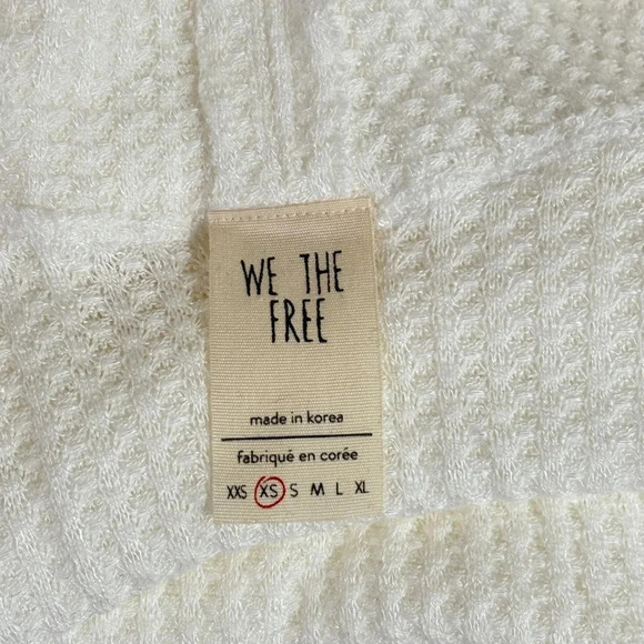 We The Free Waffle Knit Top NWT - Picture 3 of 4